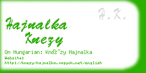 hajnalka knezy business card